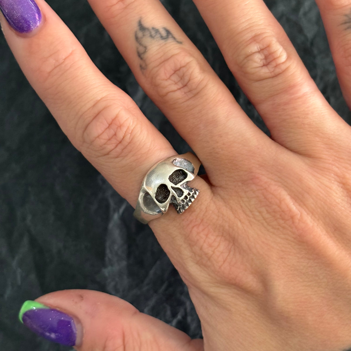 Vintage Skull Ring - Medium