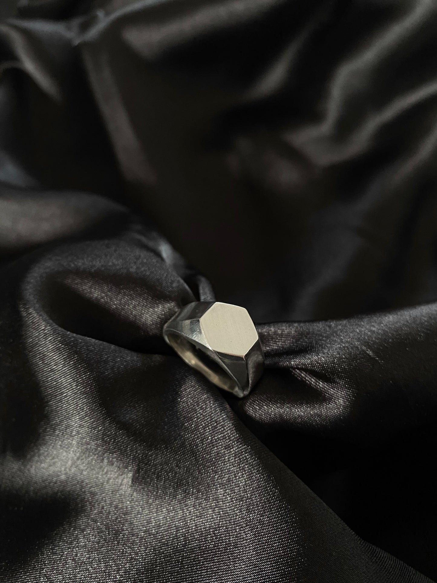 Hexagon Signet Ring.