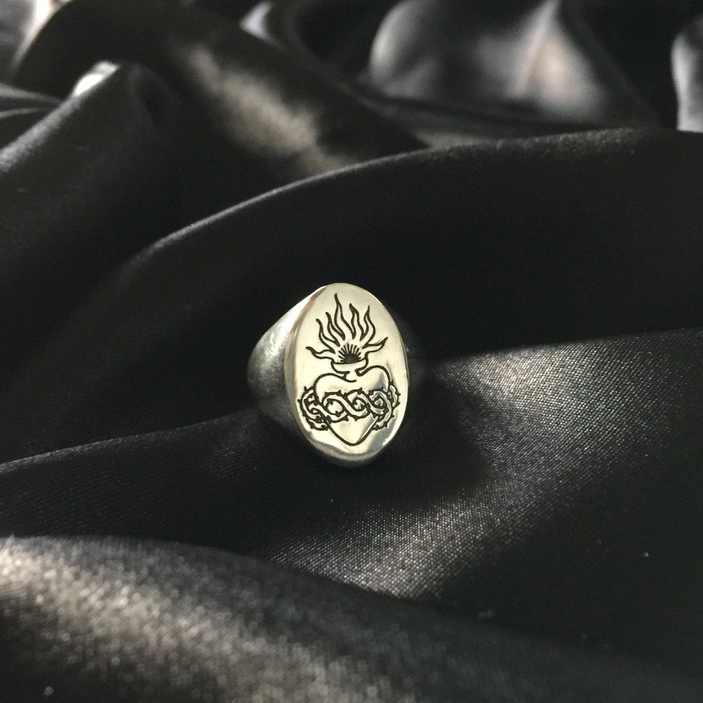 Sister Silver Signet Ring.