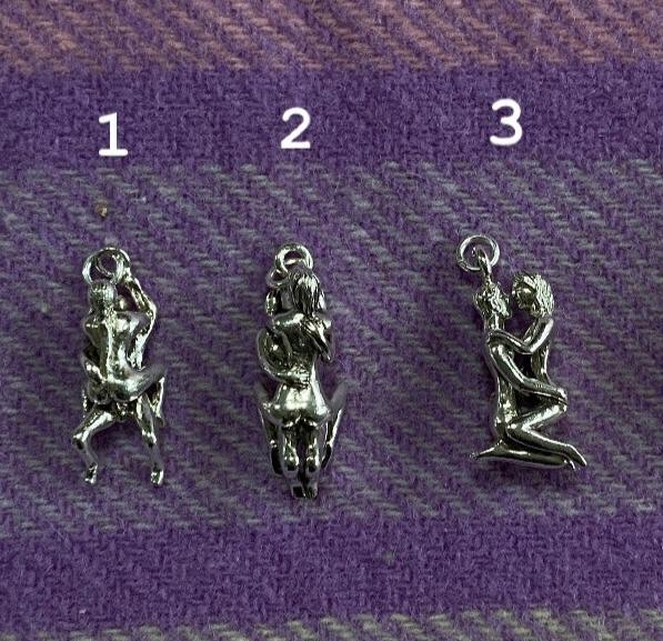 Vintage Erotic People Necklace
