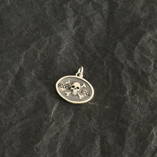 Vintage Skull Rock n Roll Necklace