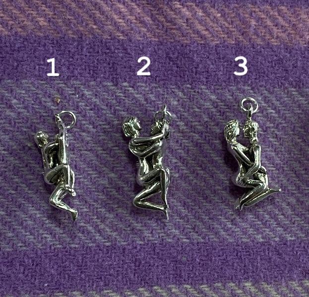Vintage Erotic People Necklace