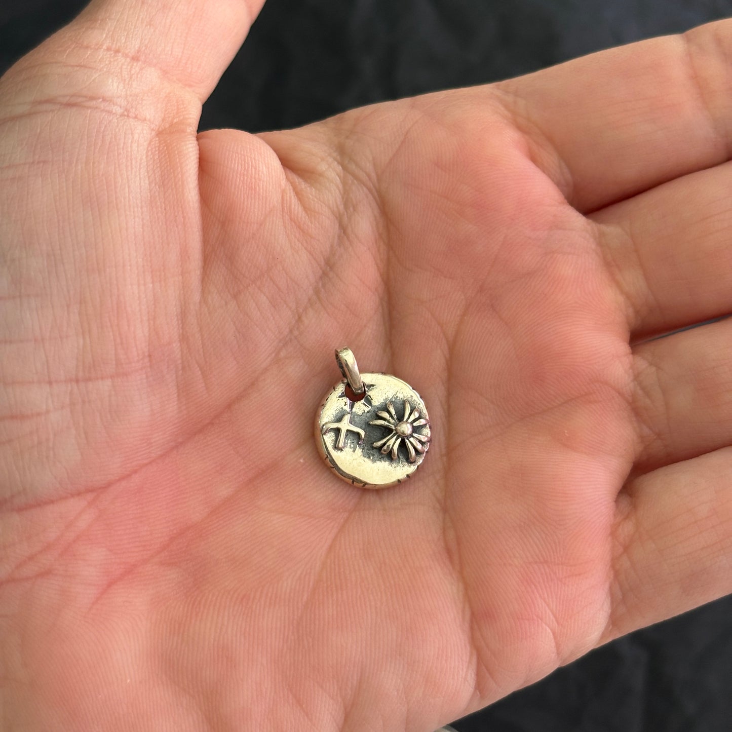 Chrome Hearts Style Round Pendant