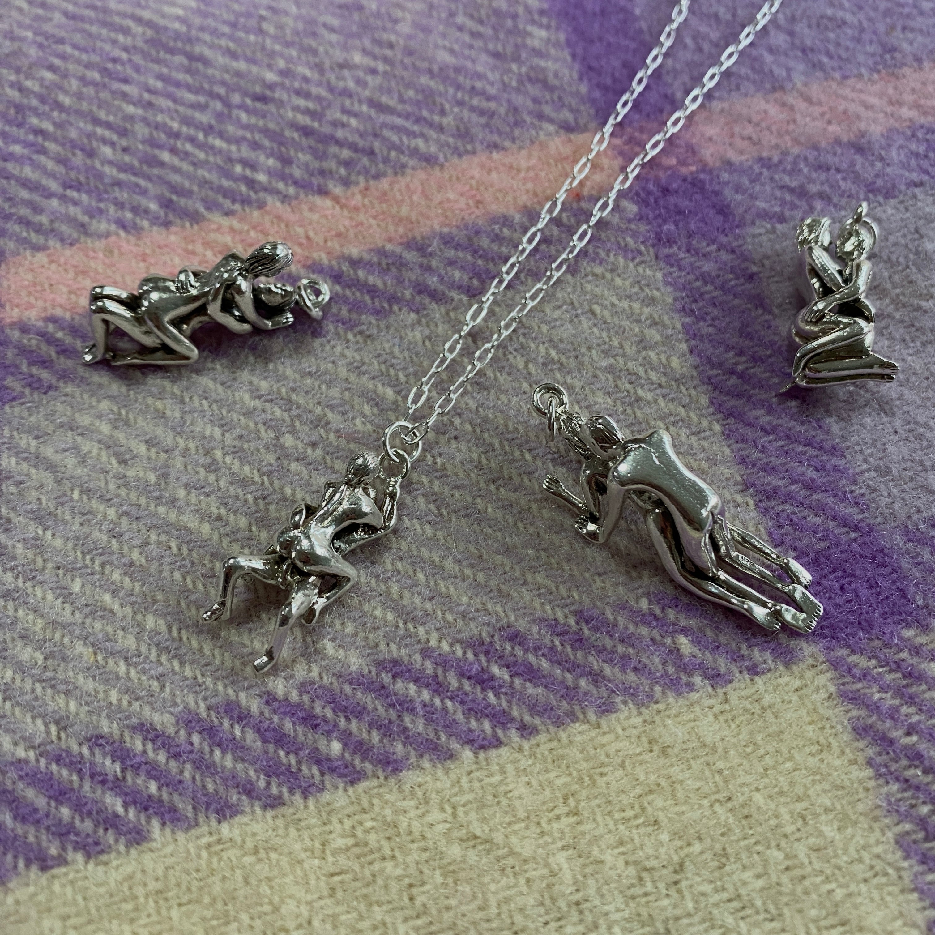 Vintage Erotic People Necklace