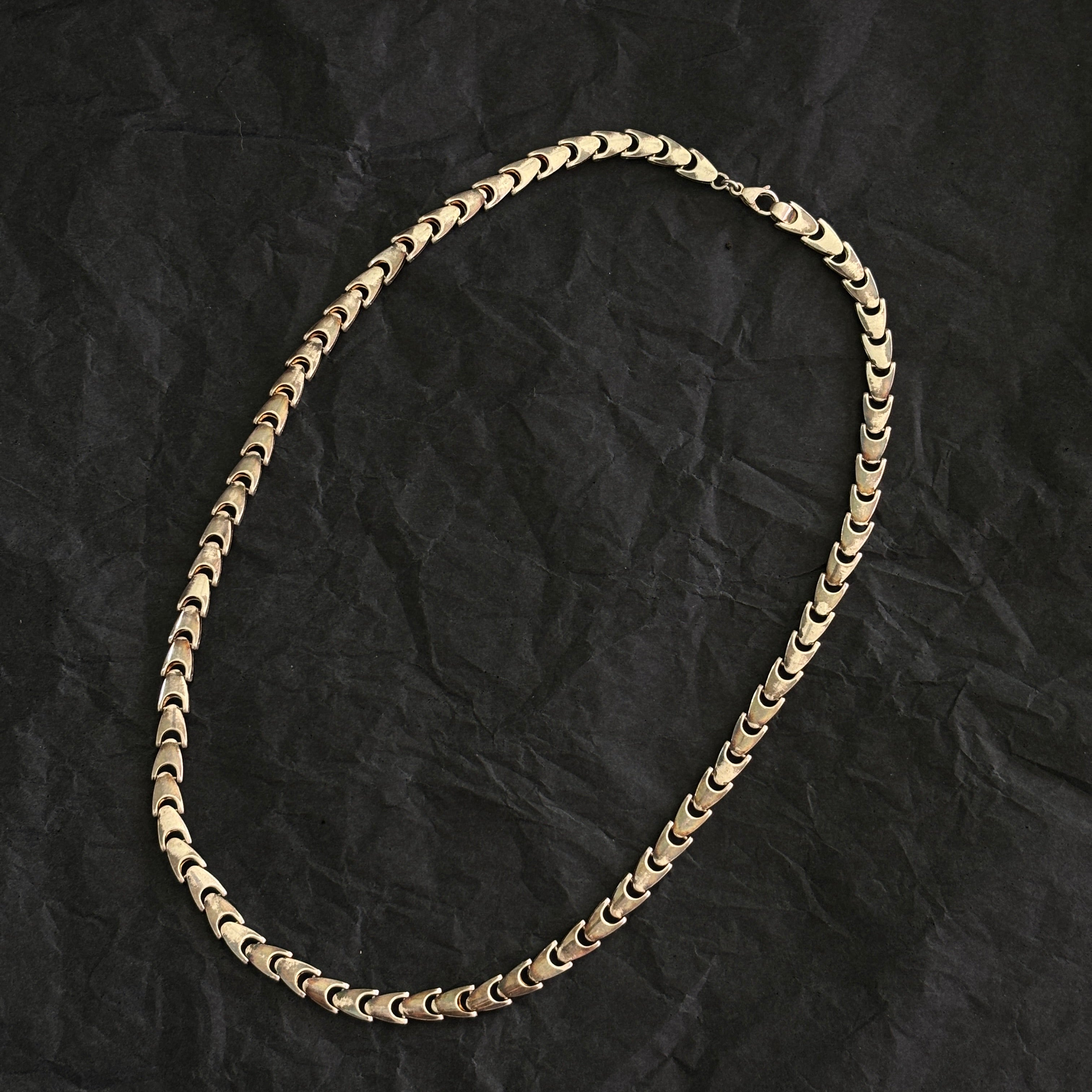 Unique Snake Chunky Link Chain – Silver And Cold Jewellery