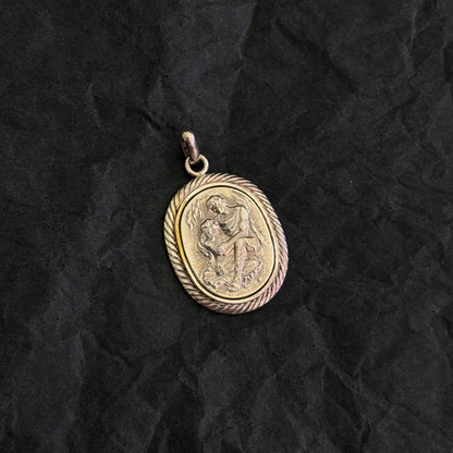 Greek Lovers Medallion Pendant