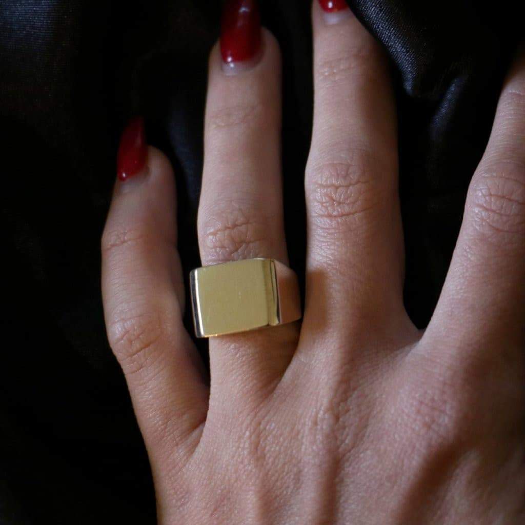 Box Signet Ring.