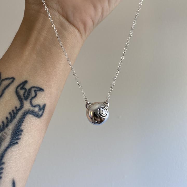 8 Ball Necklace.