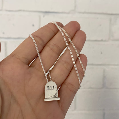 Headstone Necklace.
