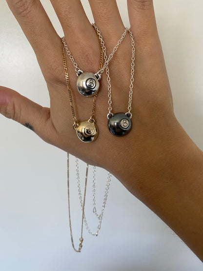 8 Ball Necklace.