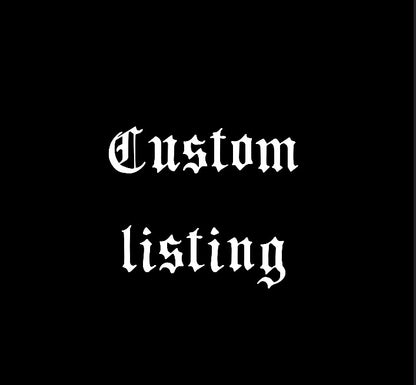 Custom listing for Megan.