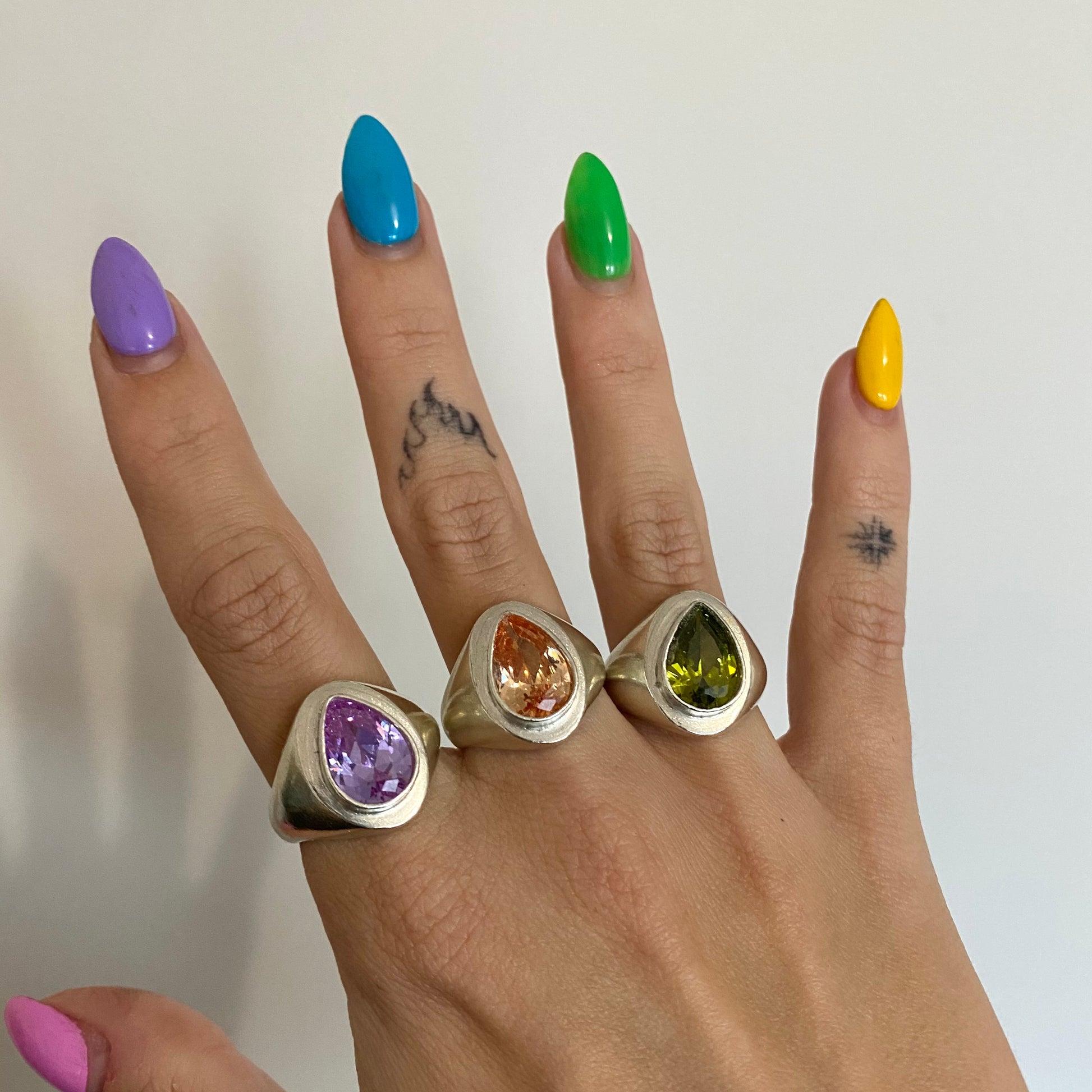 Tear Drop Ring.