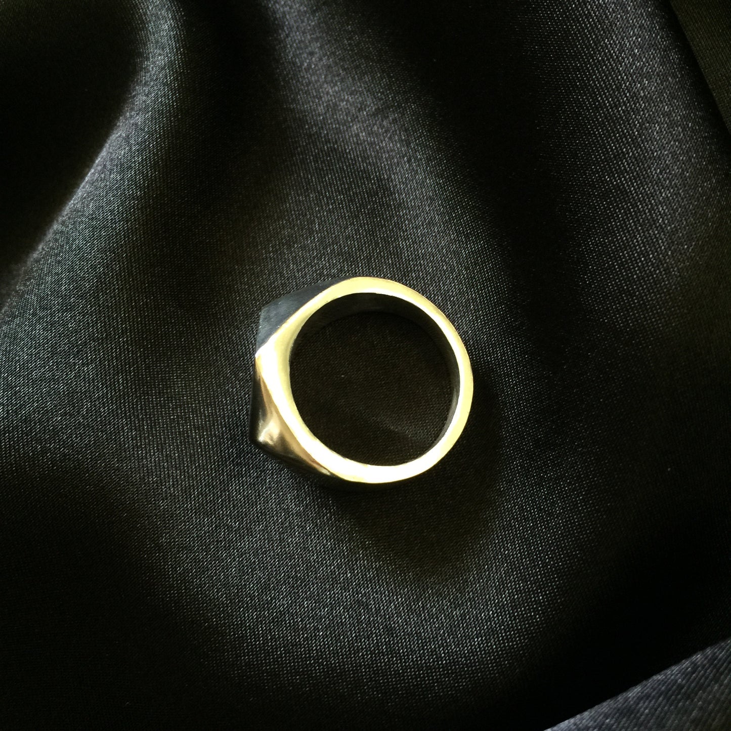 Diamond Signet Ring.