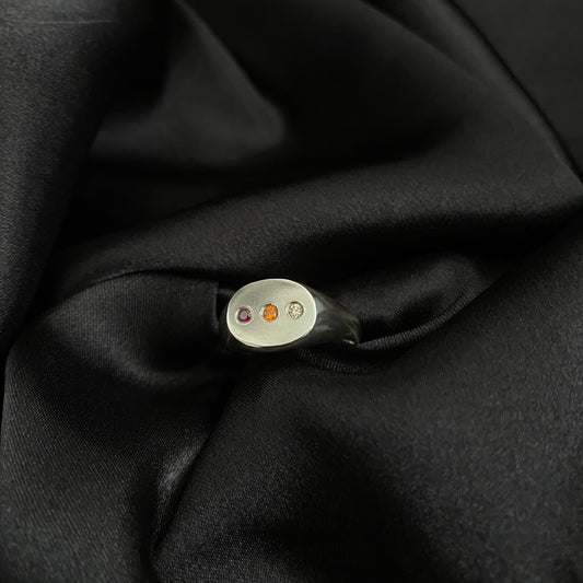 Fancy Oval Signet - Size P (8US).