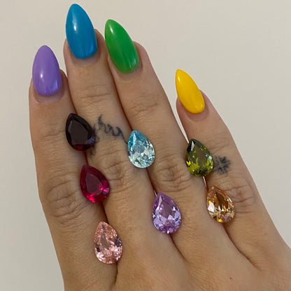 Tear Drop Ring.