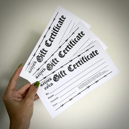 Jewellery Certificate.