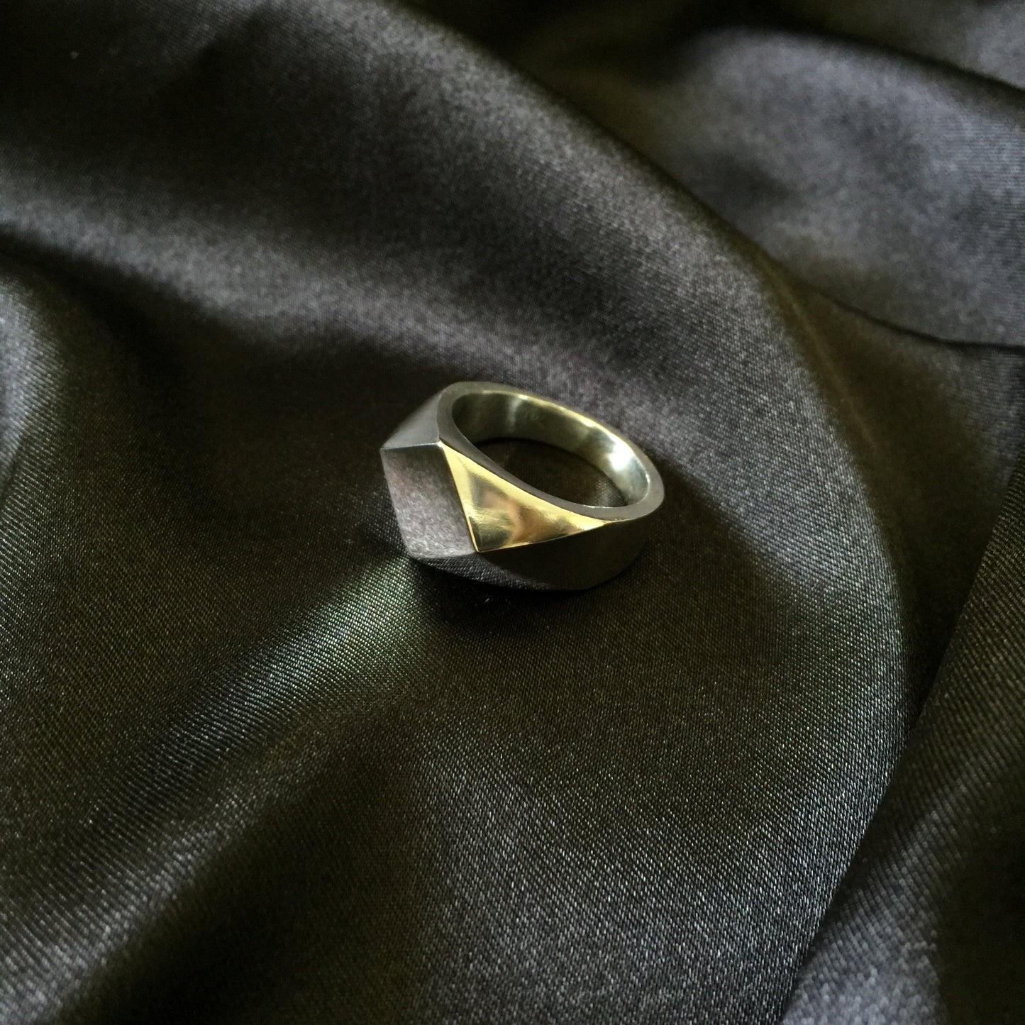 Diamond Signet Ring.
