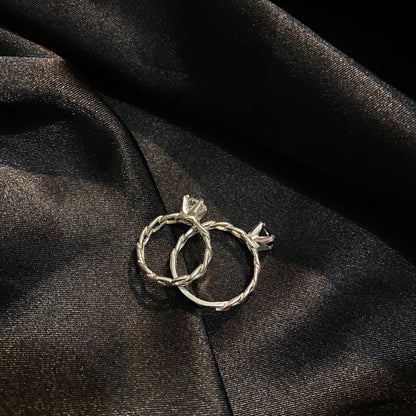 Chain Link Stone Ring.