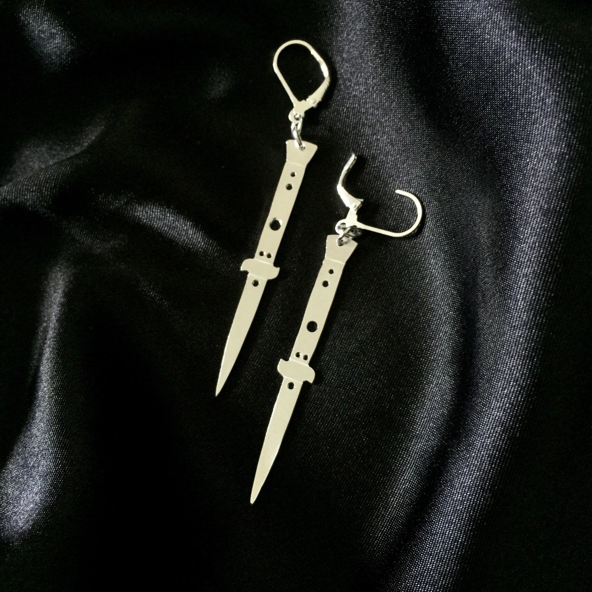 Switchblade Earrings.