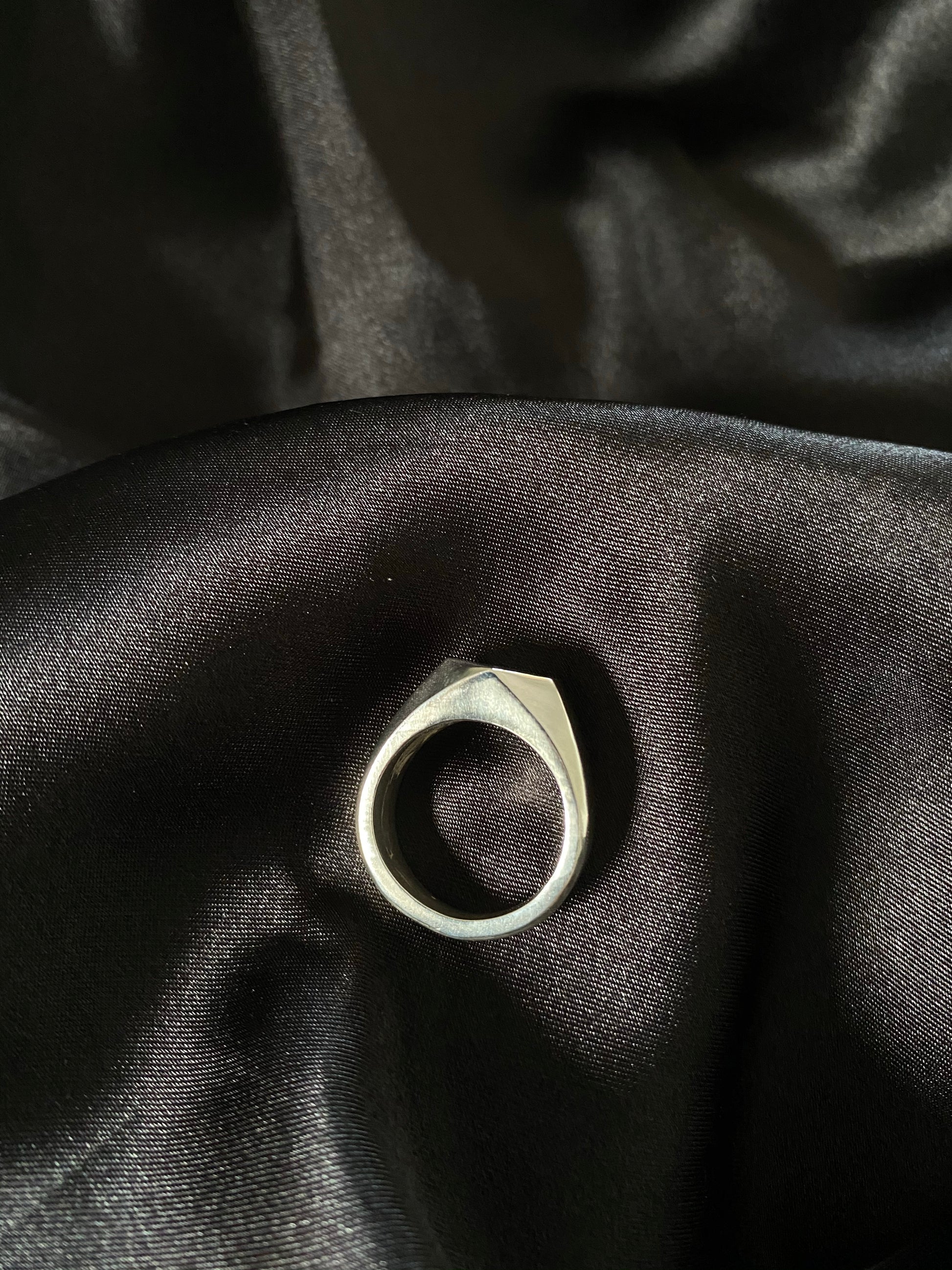 Hexagon Signet Ring.