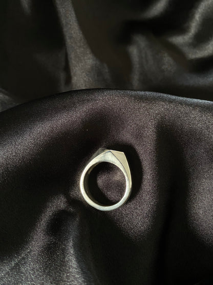 Hexagon Signet Ring.