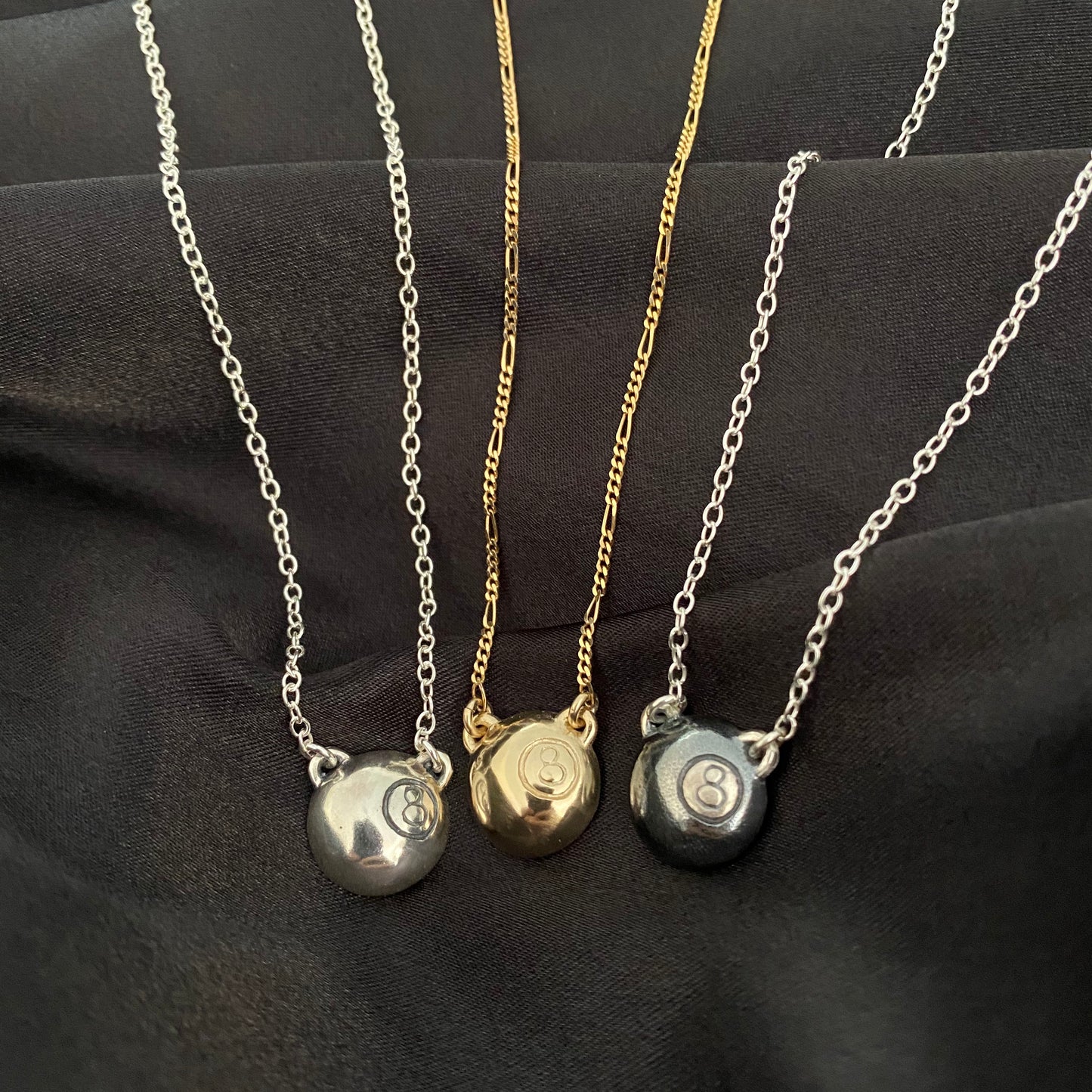 8 Ball Necklace.