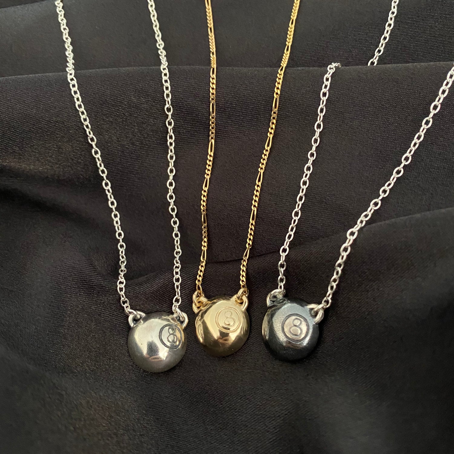 8 Ball Necklace.