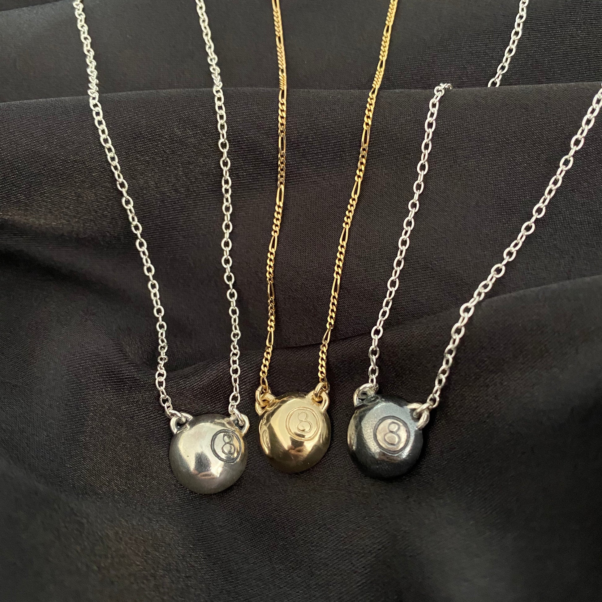 8 Ball Necklace.