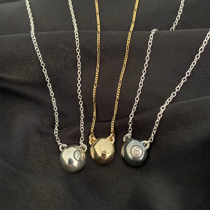 8 Ball Necklace.