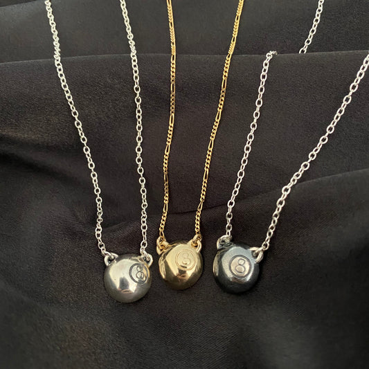 8 Ball Necklace.